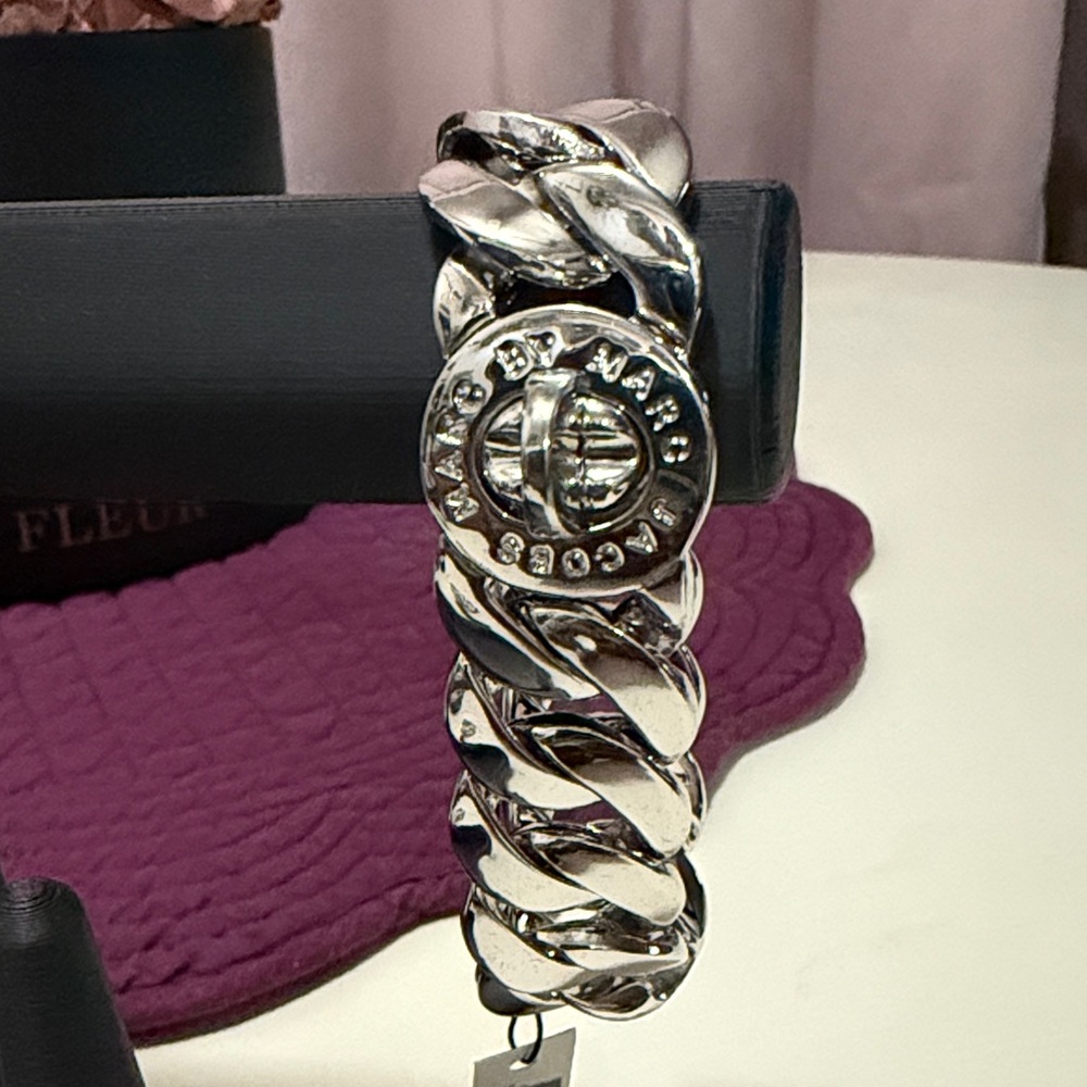 Marc by Marc Jacobs Chain Link Silver Bracelet - Picture 1 of 2